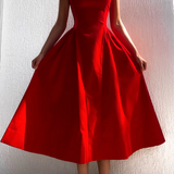 Women's A-Line Midi Dress