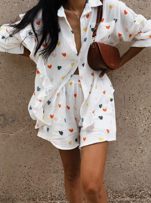 Women's Ruffle Two-Piece Set