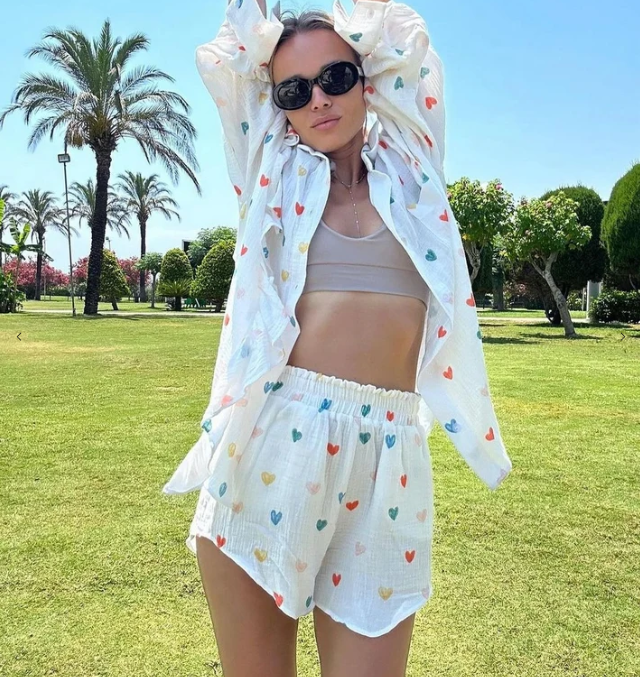 Women's Ruffle Two-Piece Set