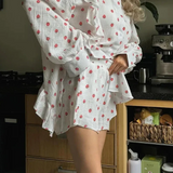 Women's Ruffled Shirt Set