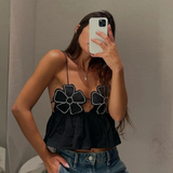Women's Dual Appliqué Crop Top