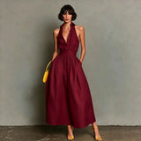 Sleeveless Collared Midi Dress
