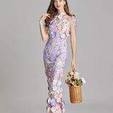 Floral Detail Midi Dress
