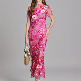 Floral Detail Midi Dress