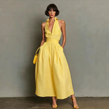 Sleeveless Collared Midi Dress