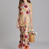 Floral Detail Midi Dress