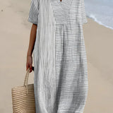 Women's Geometric Maxi Dress