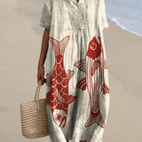 Women's Geometric Maxi Dress