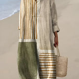 Women's Geometric Maxi Dress