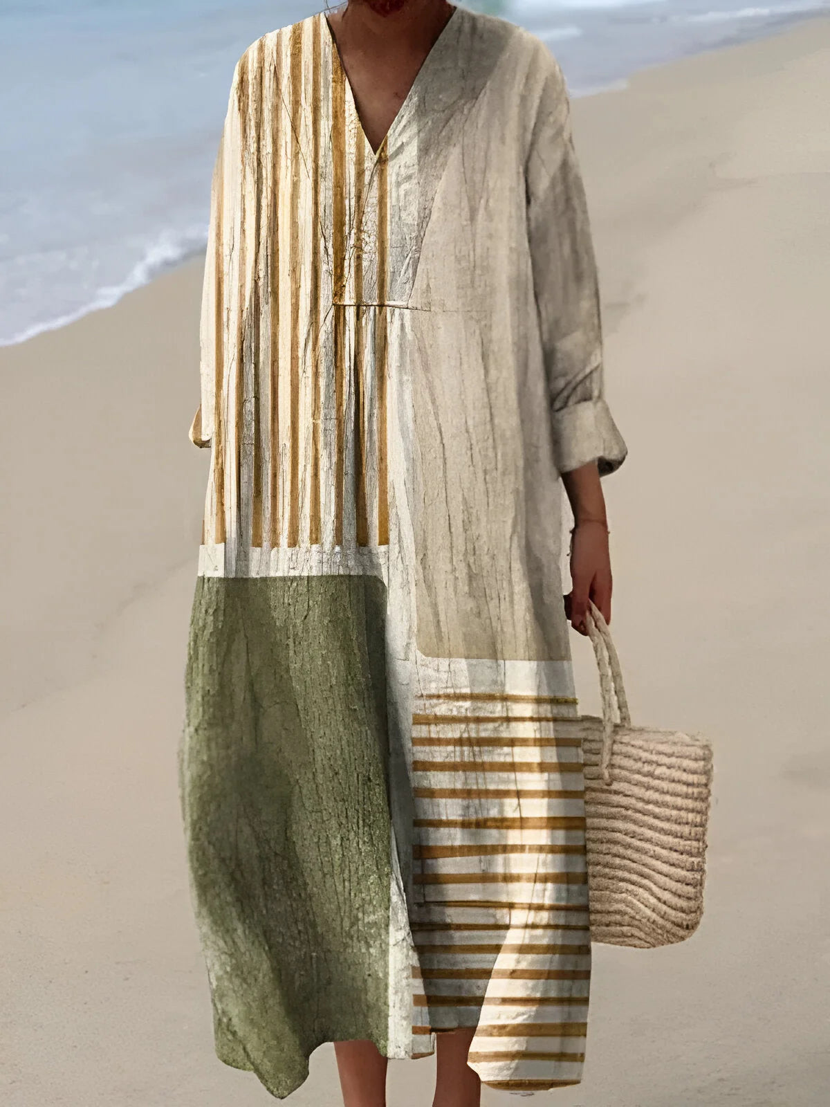 Women's Geometric Maxi Dress