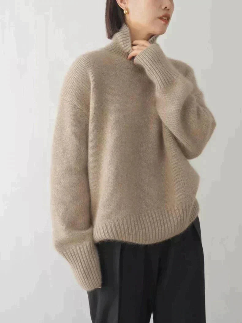 High Collar Knit Turtleneck