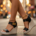 Amanda Platform Wedge Sandals