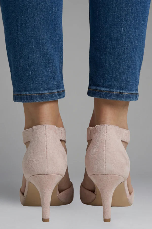 Orthopaedic Peep Toe Mid Heels