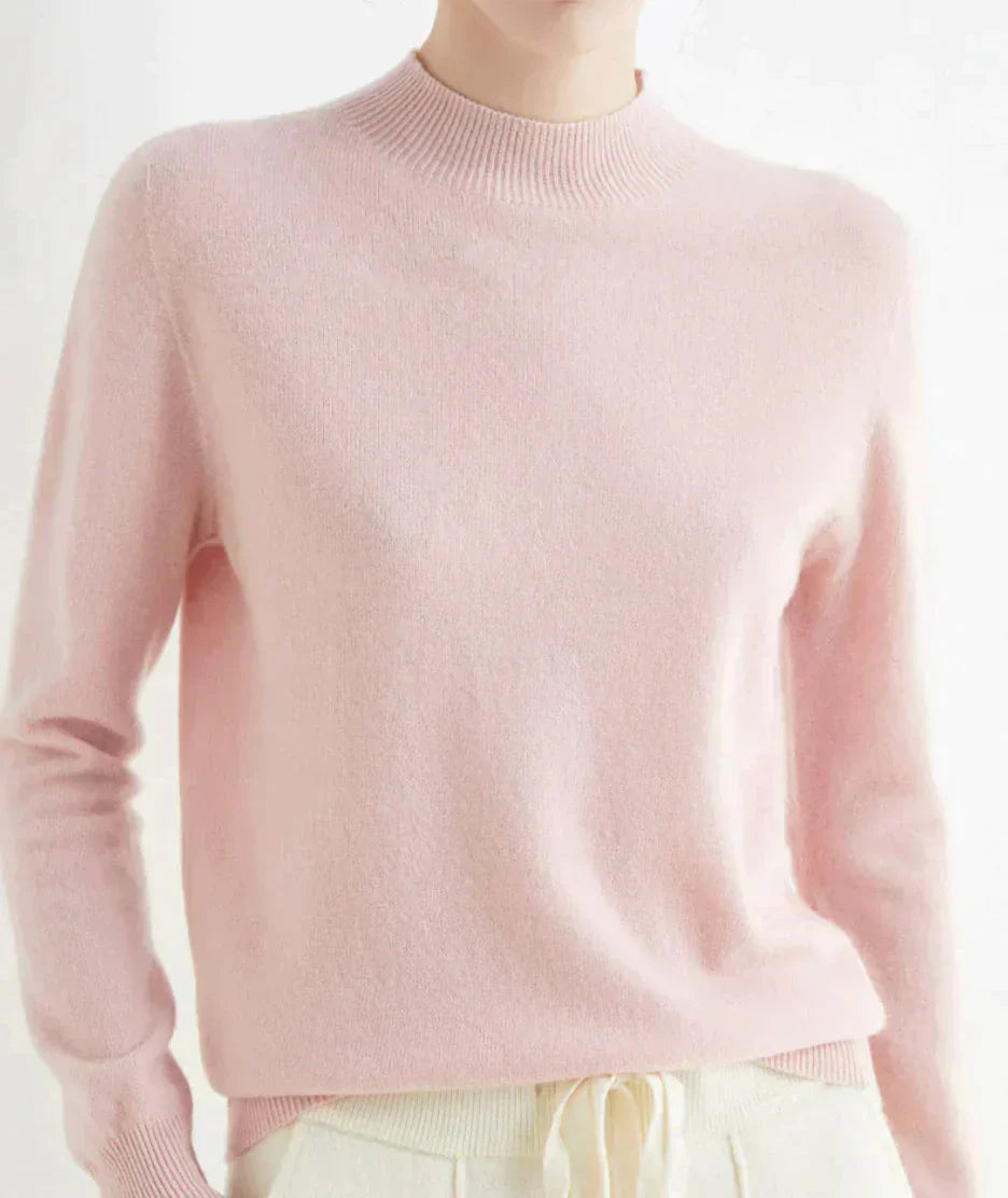 Mock Neck Knit Pullover