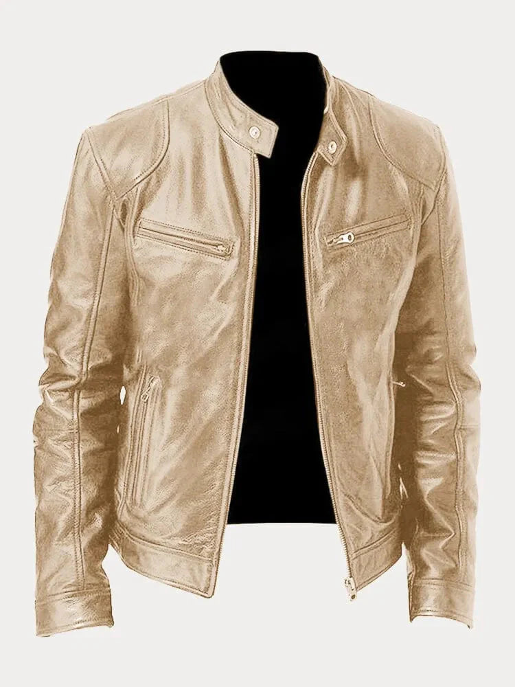 Casual Stand Collar Zip-Up Jacket
