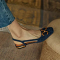 Adjustable Slingback Flat Sandals
