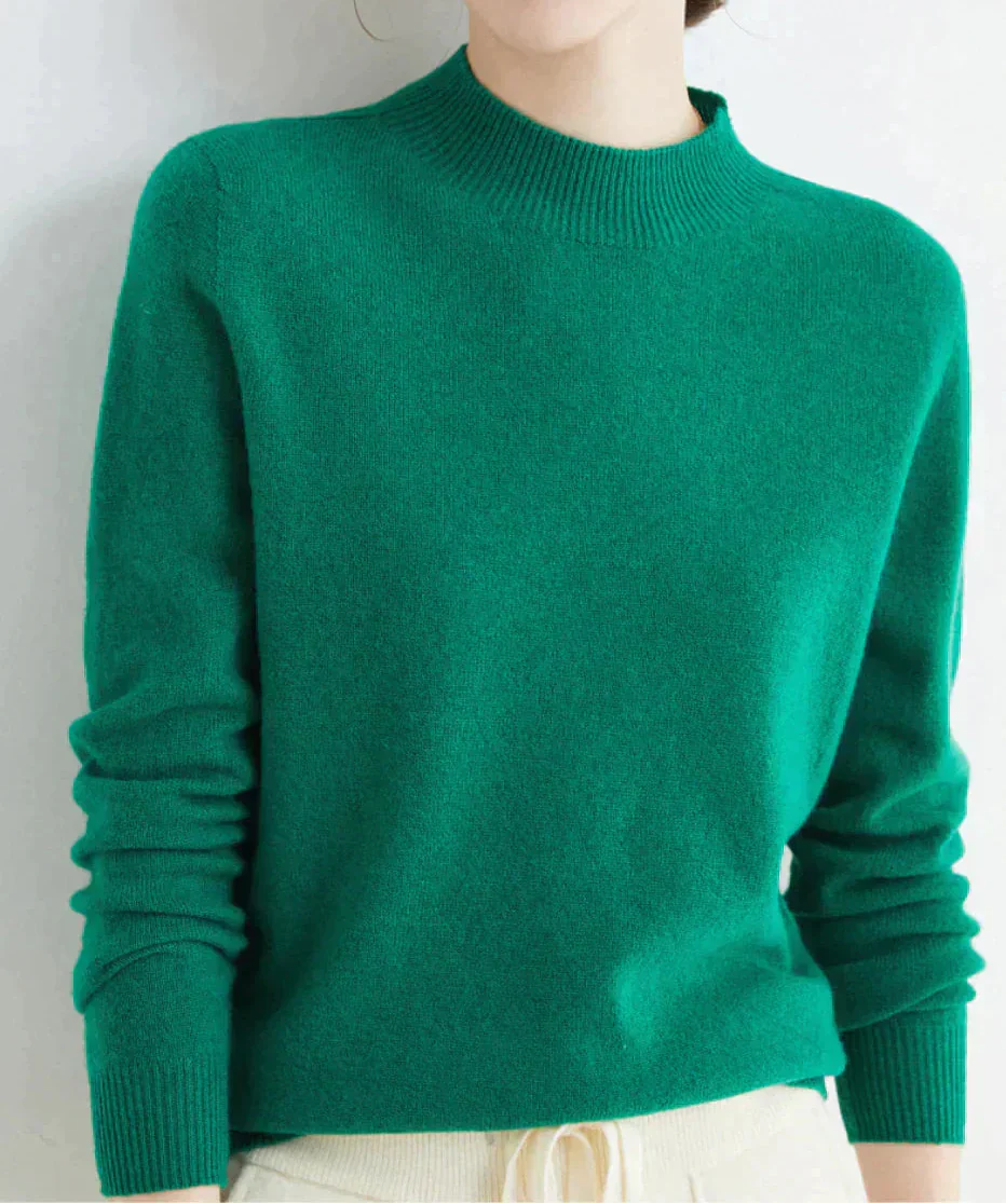 Mock Neck Knit Pullover