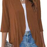Open Front Draped Cardigan