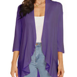 Open Front Draped Cardigan