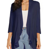 Open Front Draped Cardigan
