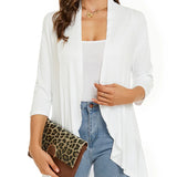 Open Front Draped Cardigan