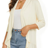Open Front Draped Cardigan