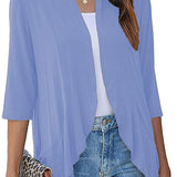 Open Front Draped Cardigan