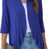 Open Front Draped Cardigan