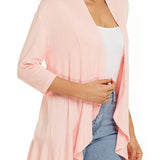 Open Front Draped Cardigan