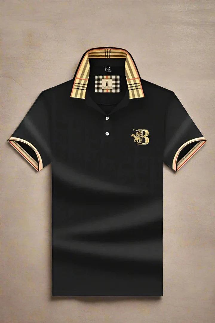 Polo Shirt Check Collar