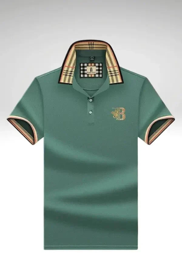 Polo Shirt Check Collar