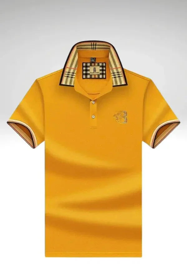 Polo Shirt Check Collar