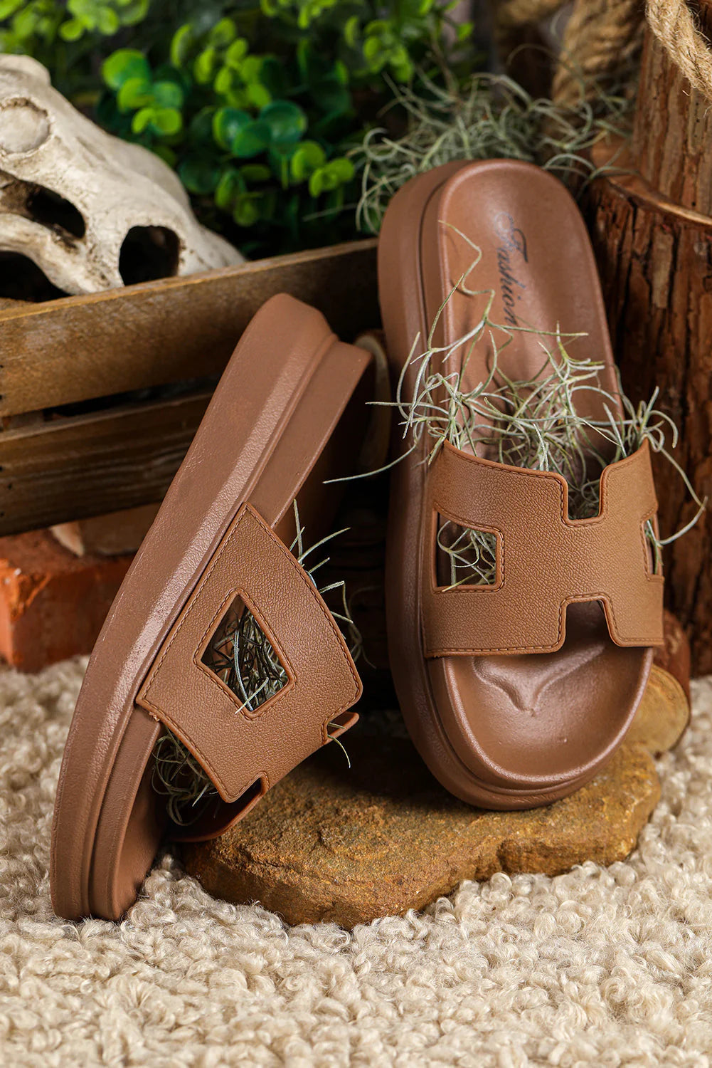 Orthopedic Platform Slide Sandals