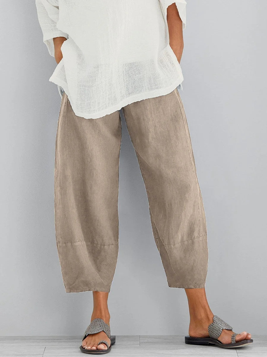 Relaxed Cropped Trousers