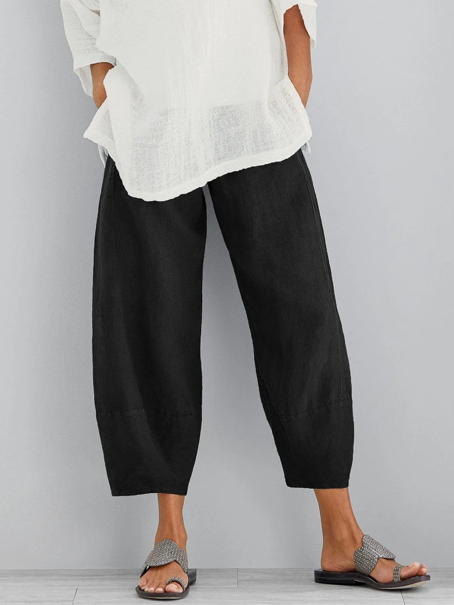 Relaxed Cropped Trousers