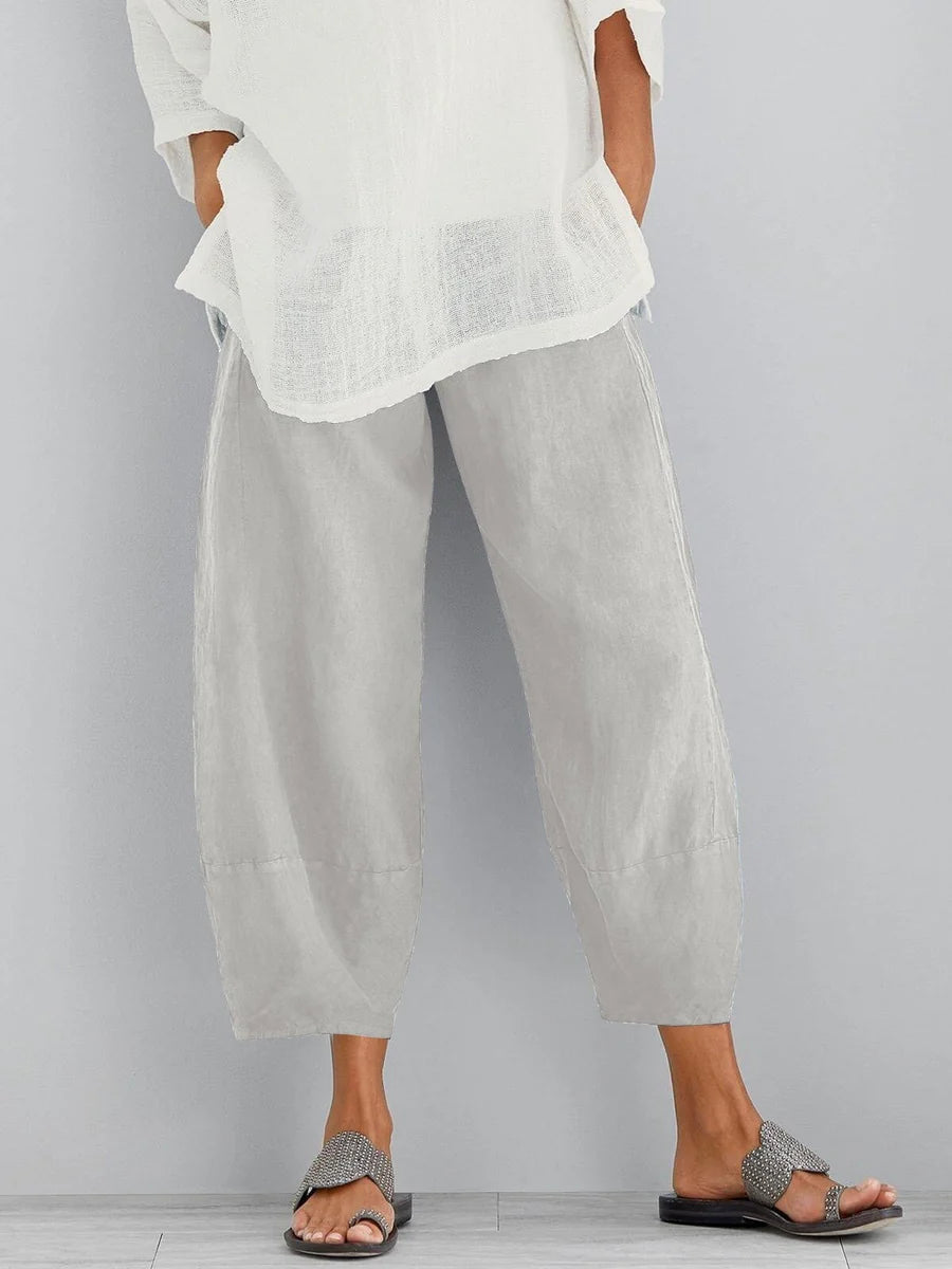 Relaxed Cropped Trousers