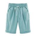Elastic-Waist Drawstring Shorts
