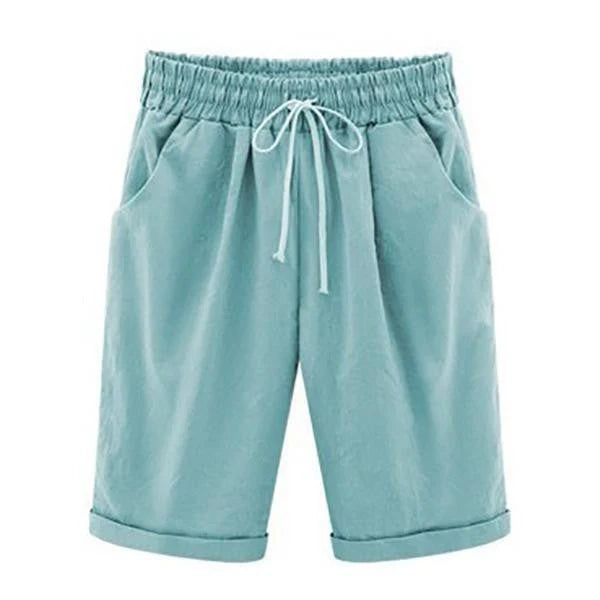 Elastic-Waist Drawstring Shorts