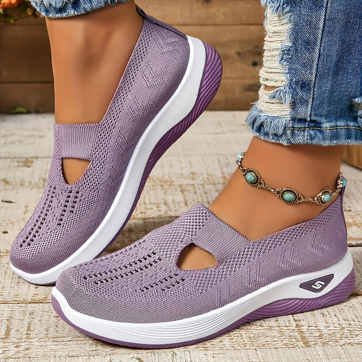 Orthopedic Knit Slip-On Shoes
