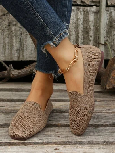 Orthopedic Knit Slip-On Flats