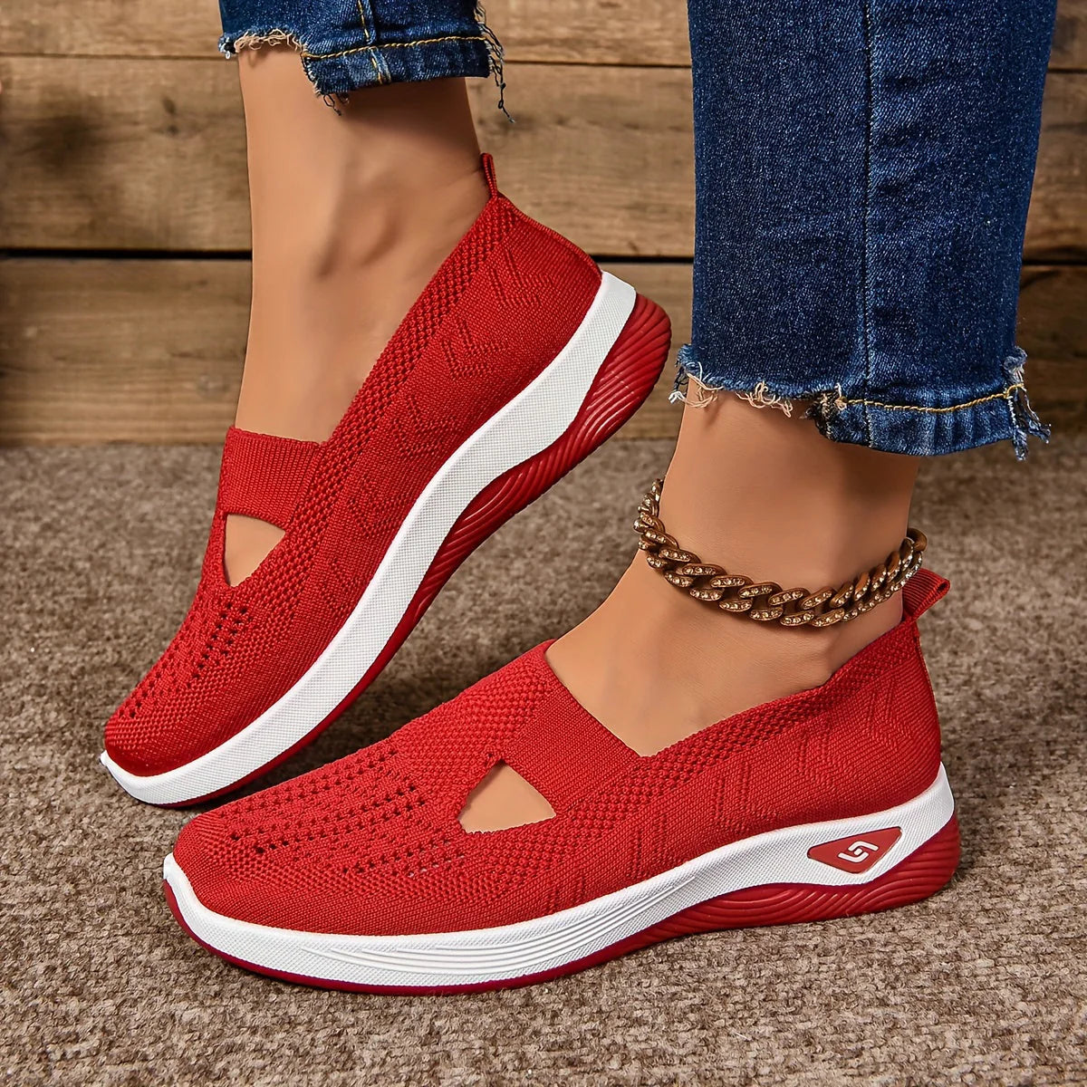Orthopedic Knit Slip-On Shoes