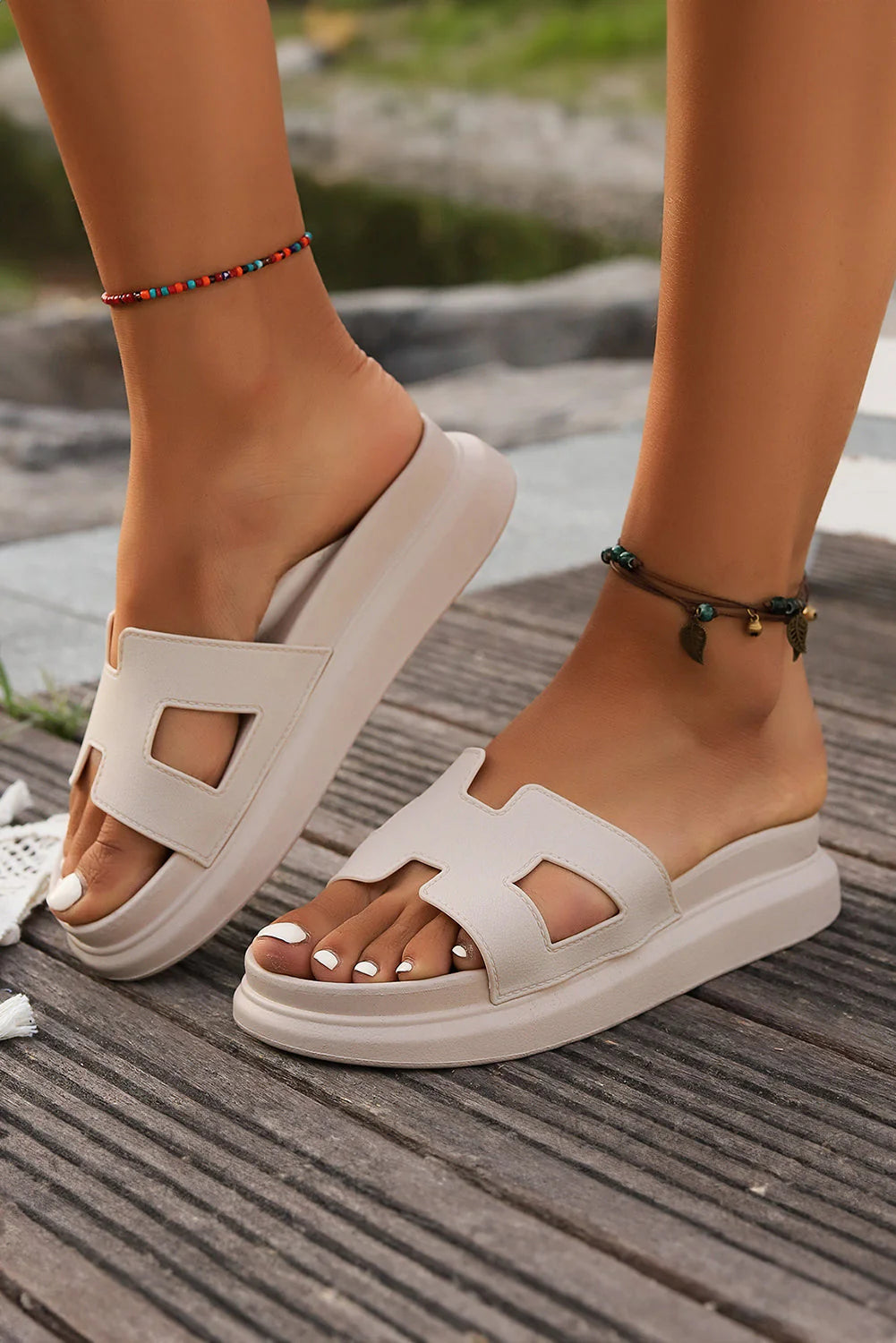 Orthopedic Platform Slide Sandals