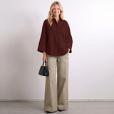 Oversized Cropped Corduroy Jacket