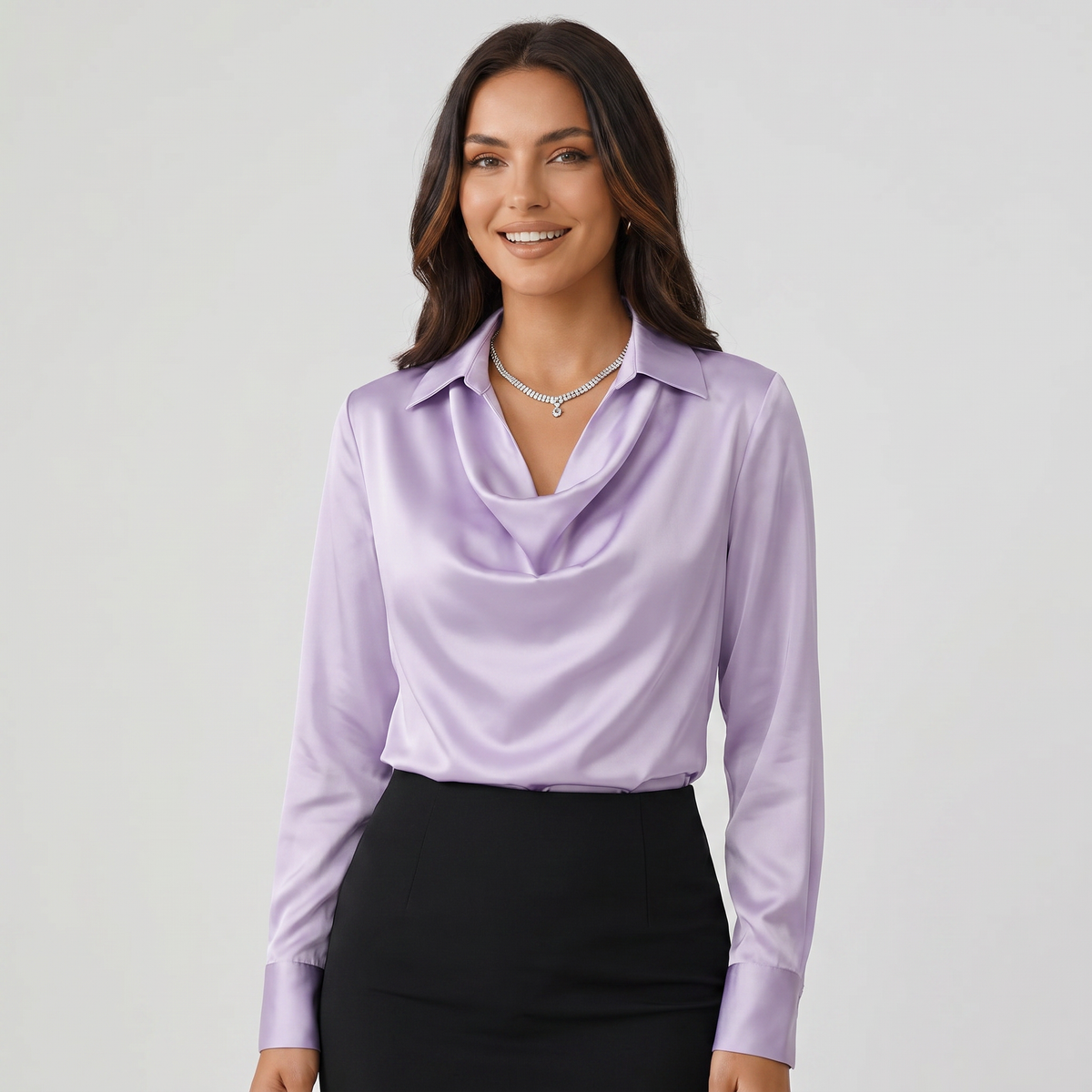 Cowl Collar Blouse