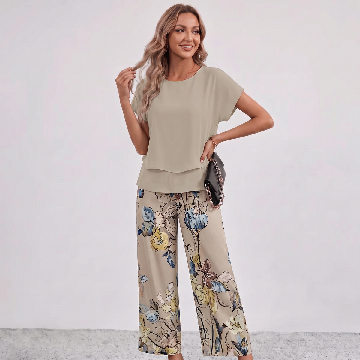 Martha Wide Leg Trouser Set