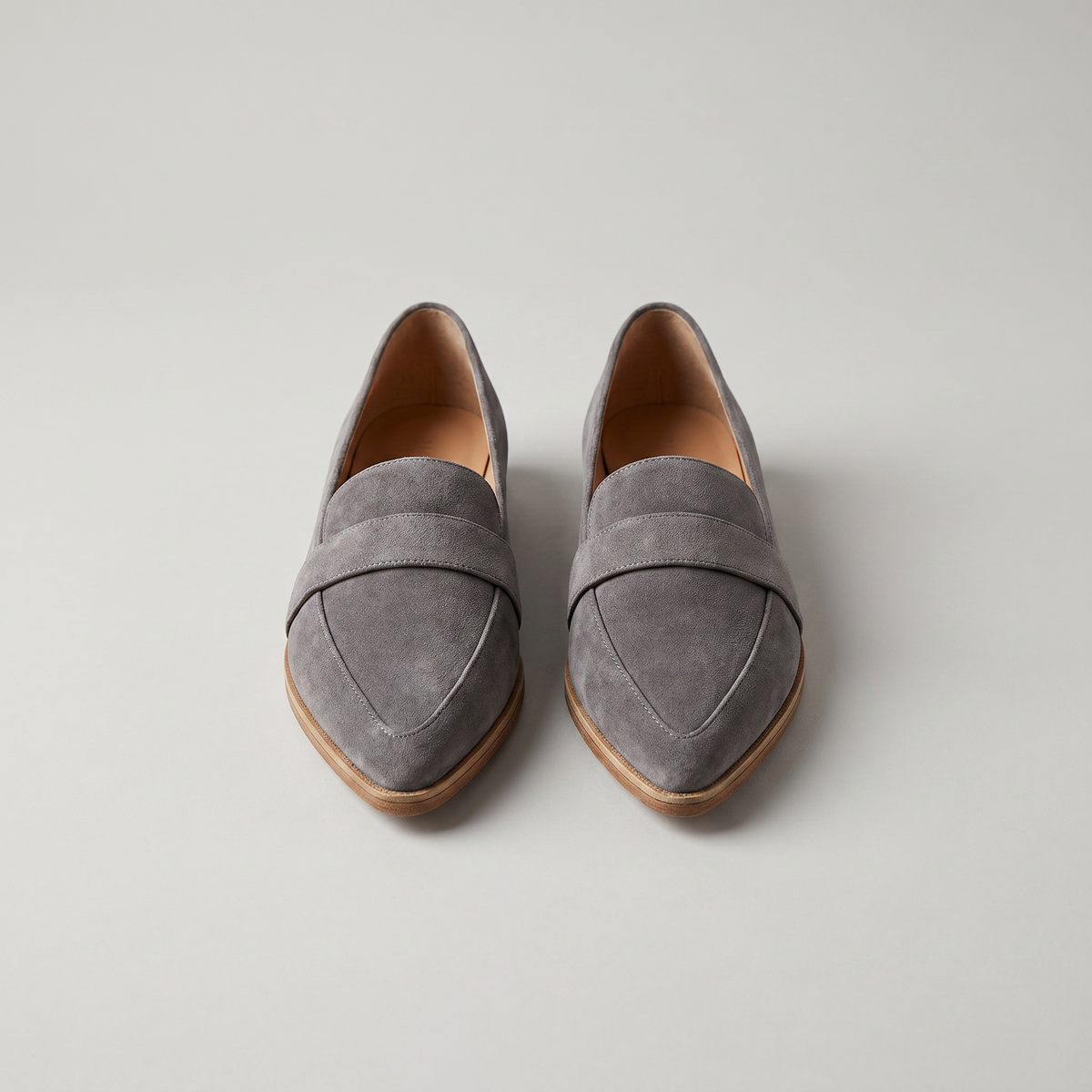 Helen Pointed Toe Contrast Strap Loafer