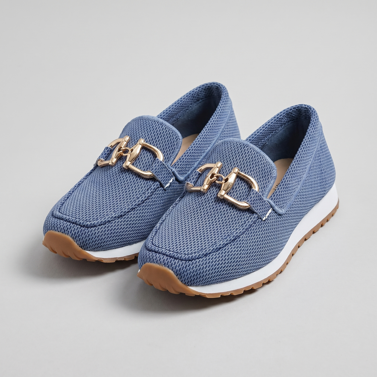 Susana Gold Hardware Platform Loafer
