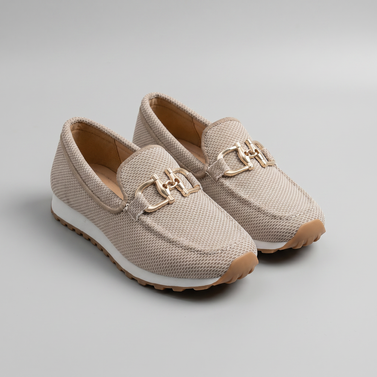 Susana Gold Hardware Platform Loafer