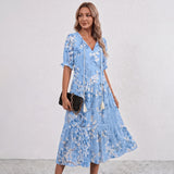 Amalia Floral Tassel Tie Maxi Dress
