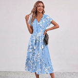 Amalia Floral Tassel Tie Maxi Dress